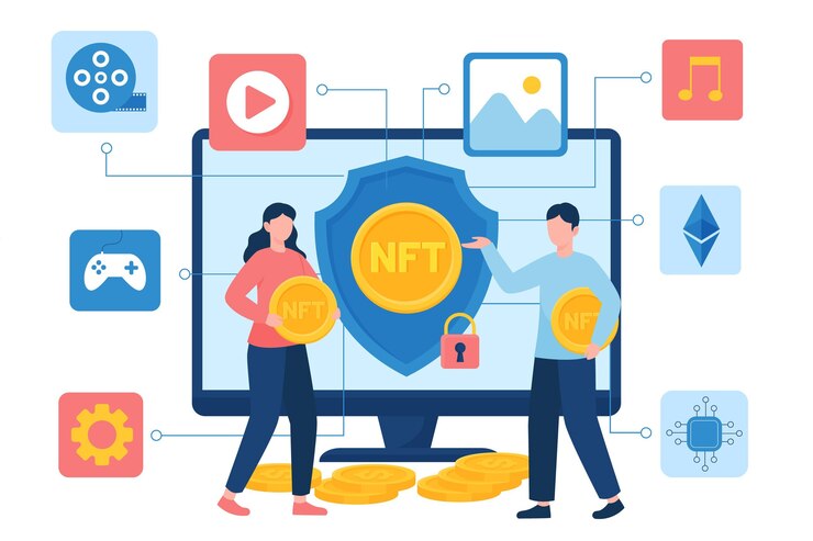 NFTs: a arte digital que ganhou valor na era das criptomoedas.